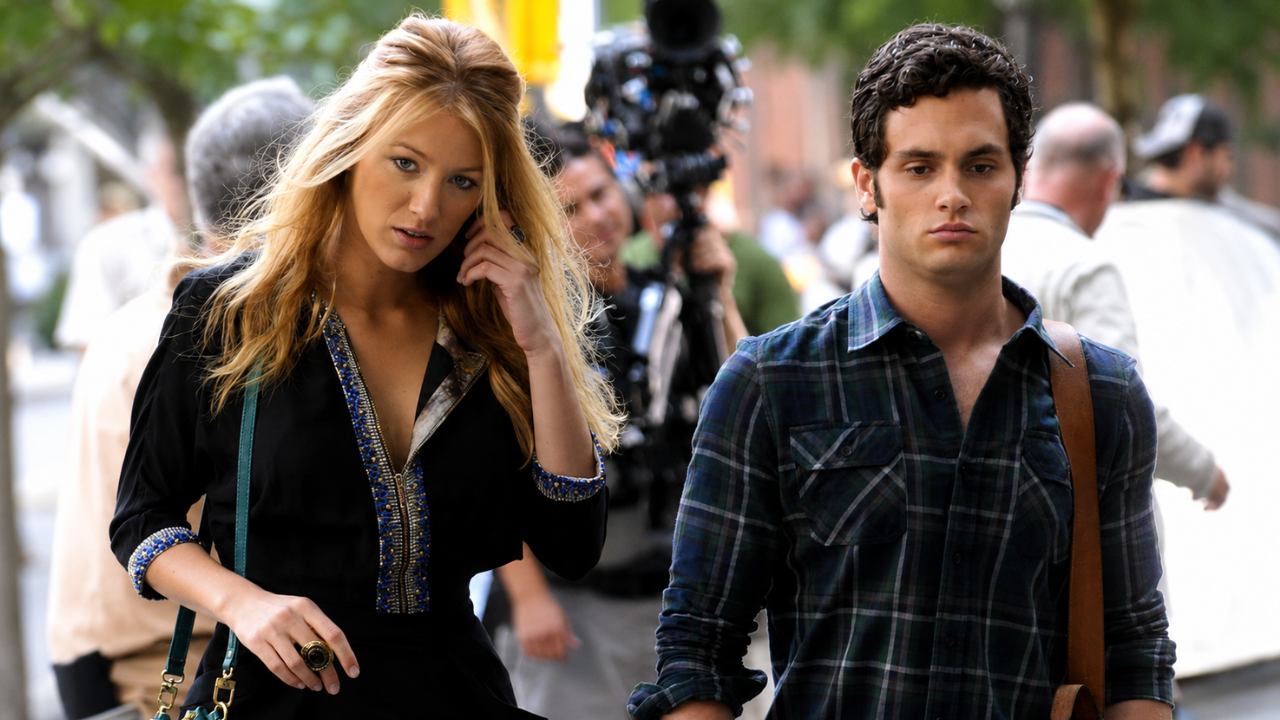 7. Gossip Girl stars Blake Lively and Penn Badgley